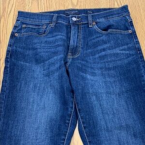 Lucky Brand Blue Straight Jeans with Natural Fading